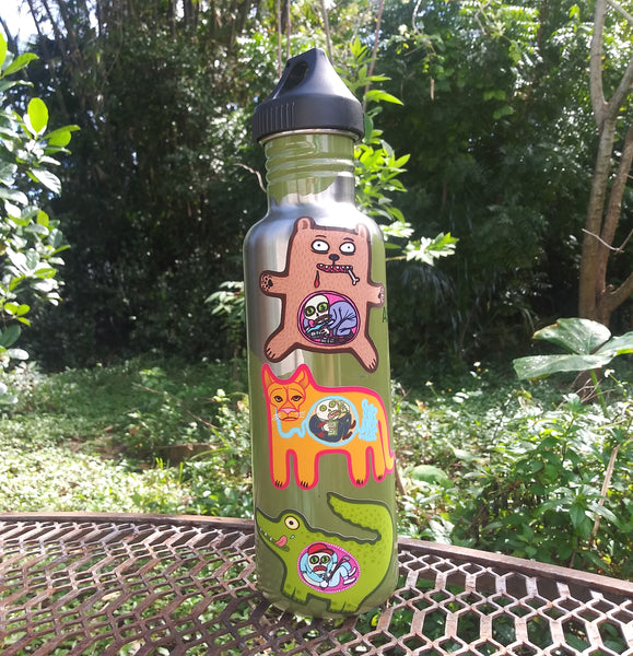 "Wildlife vs. Capitalists" sticker set