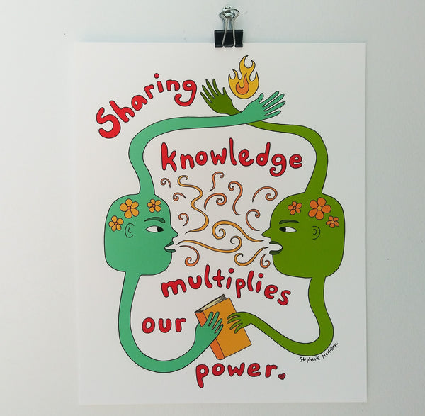 Sharing Knowledge Multiplies Our Power