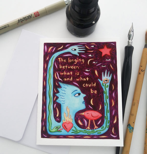 Longing (blank inside)