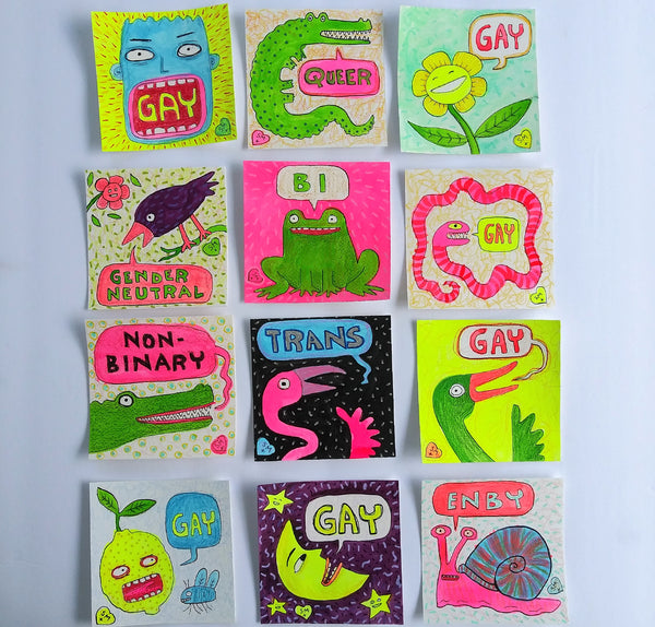 Say Gay mini drawings