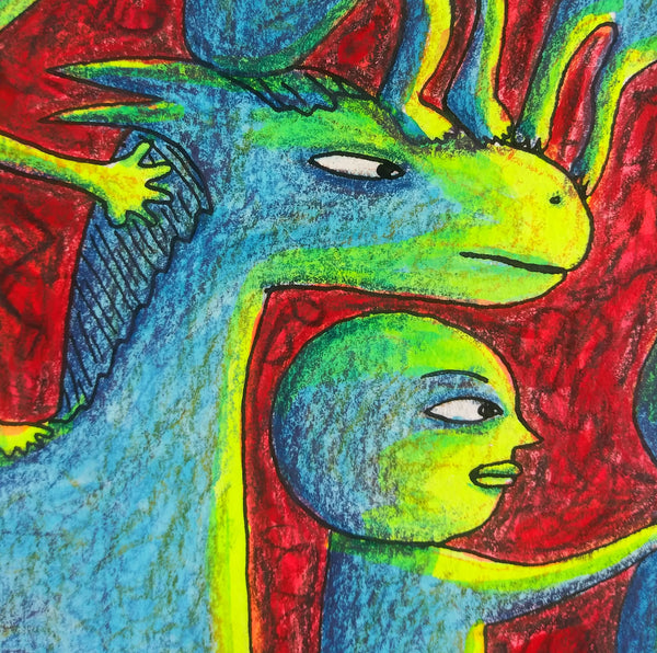 Facing What Comes (original art)