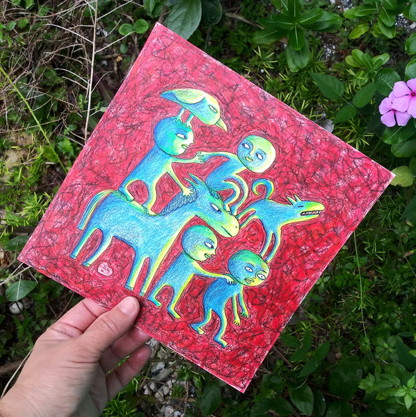 Facing What Comes (original art)