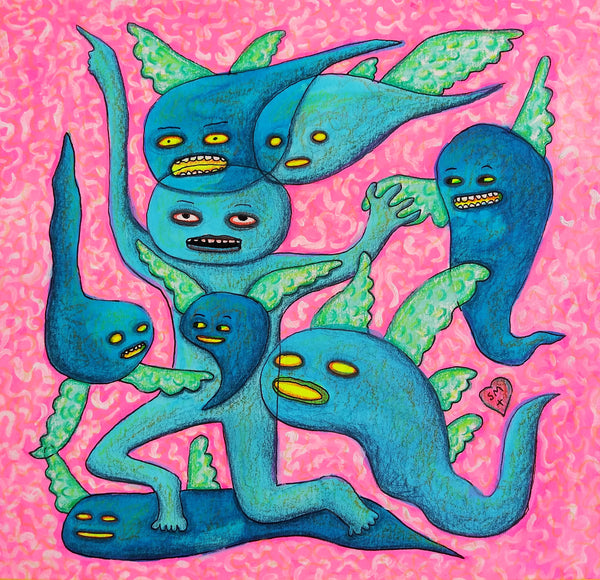 Many Voices Speak Through Each of Us (original art)