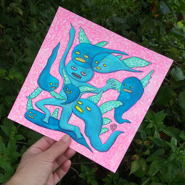 Many Voices Speak Through Each of Us (original art)