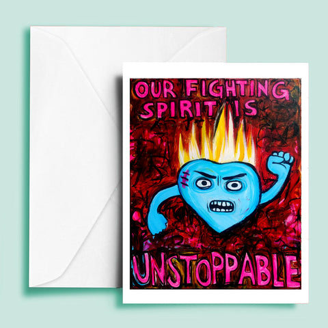 Our Fighting Spirit is Unstoppable (blank inside)